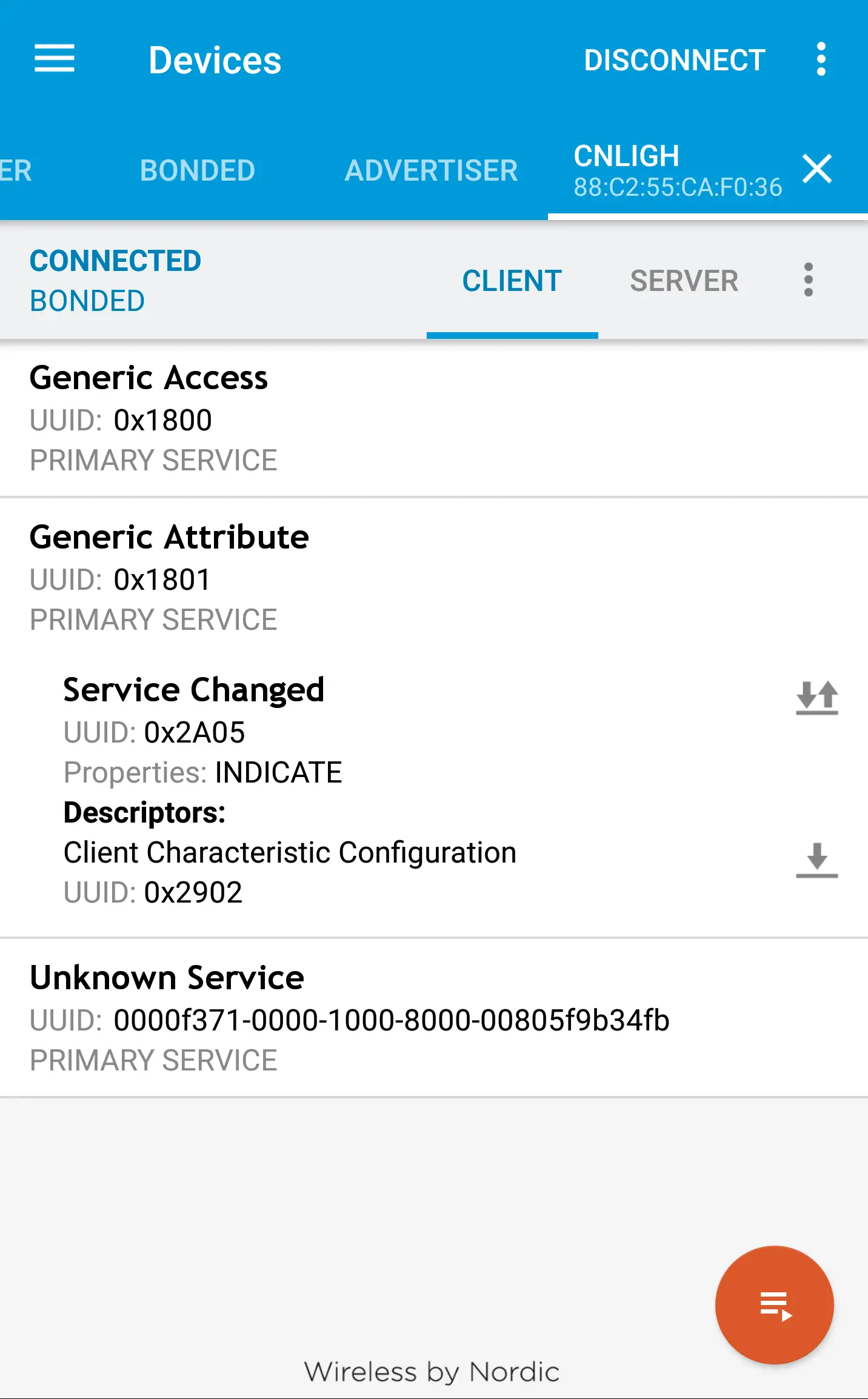 Generic Attribute: 0x1801