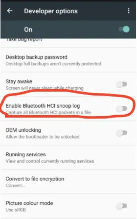Android Bluetooth Sniffer